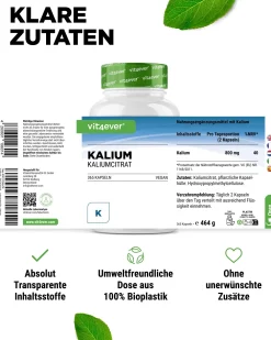 Kalium (Kaliumcitrat)|vit4ever