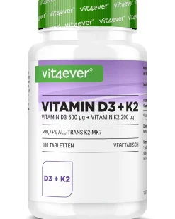 Vitamin D3 20.000 I.E. + Vitamin K2 200 mcg>vit4ever Best