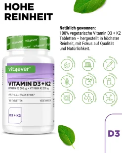 Vitamin D3 20.000 I.E. + Vitamin K2 200 mcg><noscript><img width=
