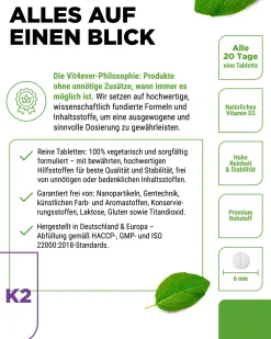 Vitamin D3 20.000 I.E. + Vitamin K2 200 mcg><noscript><img width=