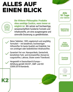 Vitamin D3 10.000 I.E. + Vitamin K2 200 mcg><noscript><img width=