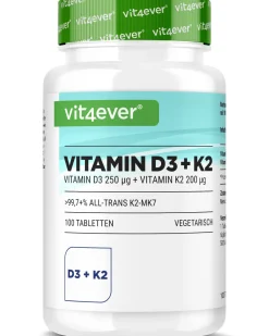 Vitamin D3 10.000 I.E. + Vitamin K2 200 mcg>vit4ever Outlet
