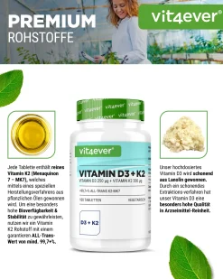 Vitamin D3 10.000 I.E. + Vitamin K2 200 mcg><noscript><img width=