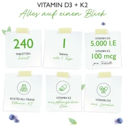 Vitamin D3 5.000 + K2 100mcg|vit4ever Hot