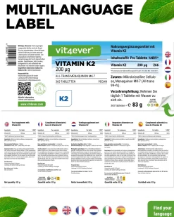 Vitamin K2 - Menaquinon MK-7|vit4ever Outlet
