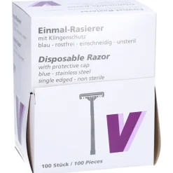 Vivomed Rasierer blau einschneidig Typ V><noscript><img width=