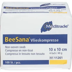 Vlieskompressen 4 fach 10 x 10 cm unsteril><noscript><img width=