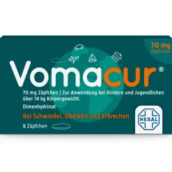 Vomacur® 70 mg Zäpfchen> Clearance