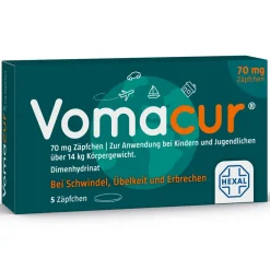 Vomacur® 70 mg Zäpfchen> Clearance