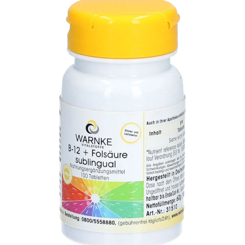 VITALSTOFFE B-12 + Folsäure sublingual>Warnke Clearance