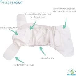 Waschbare Inkontinenzwindel für Erwachsene 2in1><noscript><img width=