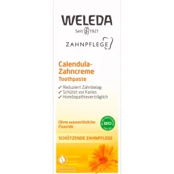 Calendula-Zahncreme - mit mineralischem Putzkörper reinigt die Zähne sanft & gründlich|WELEDA Discount
