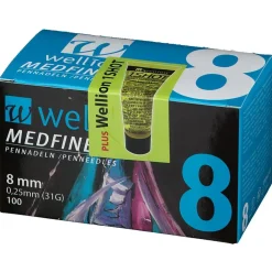 MEDFINE plus Pen-Nadeln 8 mm|wellion