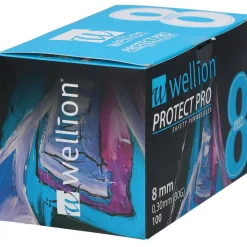 PROTECT PRO Sicherheits-Pen-Nadeln 8 mm x 0,30 mm|wellion Discount