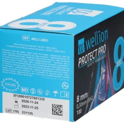 PROTECT PRO Sicherheits-Pen-Nadeln 8 mm x 0,30 mm|wellion Discount
