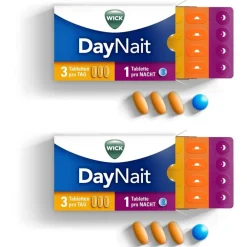 WICK DayNait Filmtabletten, Hilfe für Tag & Nacht bei Erkältung| Outlet