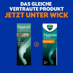 WICK Nasenspray Kleinkinder ohne Konservierungsstoffe, von 1 bis 6 Jahren|Nasivin Outlet
