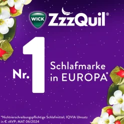 WICK ZzzQuil Gute Nacht+ Stress Balance mit Ashwagandha, Melatonin, Magnesium und Vitamin B6|