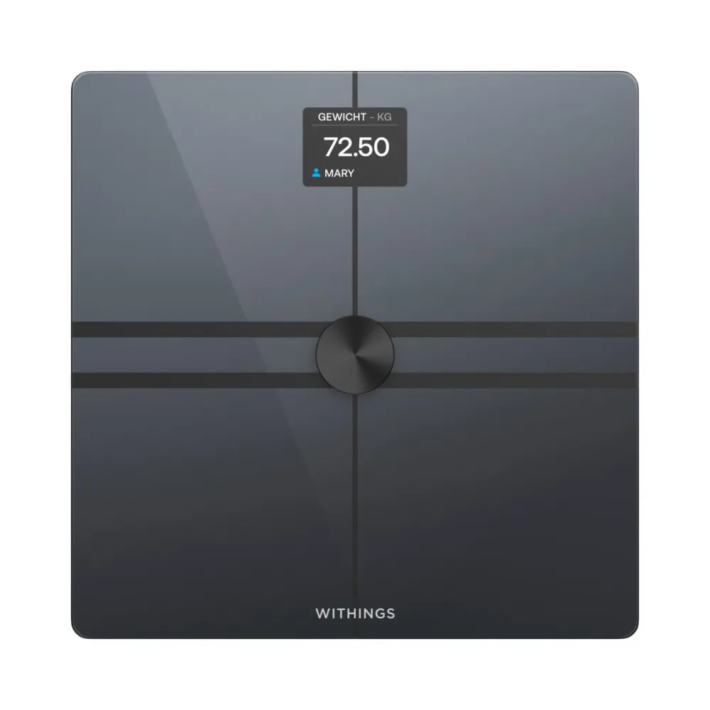 Body Comp schwarz Smarte Körperwaage Personenwaage WLAN Bluetooth|WITHINGS