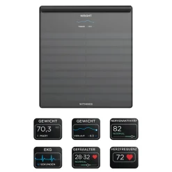 Body Scan Körpergewichtswaage schwarz digitale Körperanalysewaage App><noscript><img width=