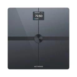 Body Smart schwarz Personenwaage Körperwaage aus Glas WLAN Bluetooth>WITHINGS Hot