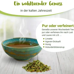 Wochenbett BIO Schwangerschaftstee mit Frauenmantel und Schafgarbe - von PregniVital®| New