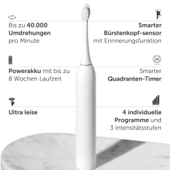 Schallzahnbürste Pro All White - Testsieger - 100 Tage risikofrei testen|WONDERSMILE Clearance