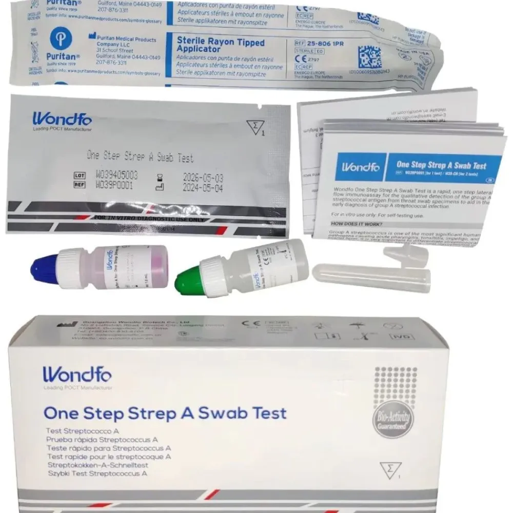 Wondfo Streptokokken Gruppe A Schnelltest Scharlach Selbsttest| New