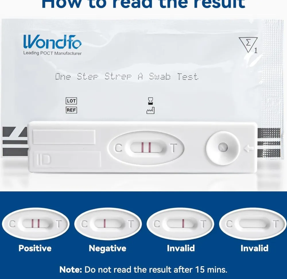 Wondfo Streptokokken Gruppe A Schnelltest Scharlach Selbsttest| New