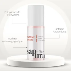 Wärmesalbe | Roll-On Flasche - Wärmegel mit Arnika & Teufelskralle | ®>sapura Outlet