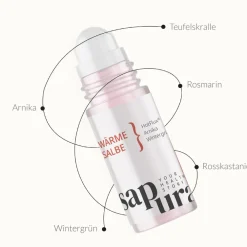 Wärmesalbe | Roll-On Flasche - Wärmegel mit Arnika & Teufelskralle | ®><noscript><img width=