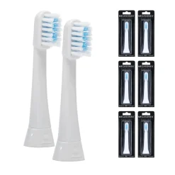 6x MEGASONEX MB6 medium-flach Bürstenköpfe| Best