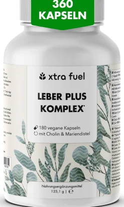 XTRA FUEL Leber Komplex - Leber Kur mit Mariendistel, Artischocke & Löwenzahn> Sale