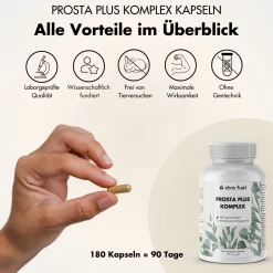 XTRA FUEL Prostata Komplex - Prosta Plus Kapseln mit Sägepalme, Kürbiskern & Selen> Hot