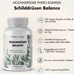 XTRA FUEL Schilddrüsen Balance - Jod (Kelp) Selen Komplex - Schilddrüse Kapseln> Online
