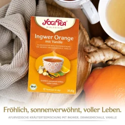 ® Ingwer Orange mit Vanille, Gewürztee|YOGI TEA Online