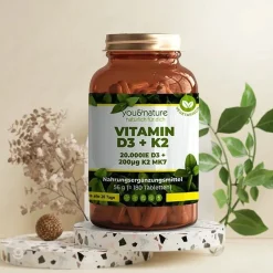 You&Nature Vitamin D3 + K2 MK7 20.000 IE + 200 µg 180 Tabletten><noscript><img width=