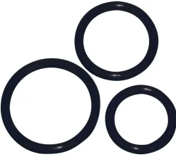 - 3 schwarze Silikon-Penisringe|You2Toys New