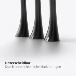 Bürstenkopf Basic Medium weiß (6 Stück) - mittelharte Wechselköpfe|zahnheld Clearance