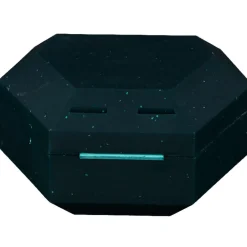 Zahnspangenbox mit Kordel grün mit Glitzer> Hot