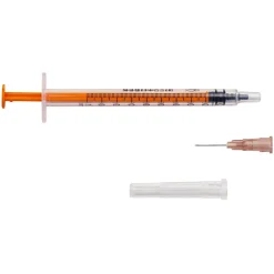 dicoTUBER Einwegspritze 1 ml Spritze mit Kanüle Nadel|ZARYS Discount