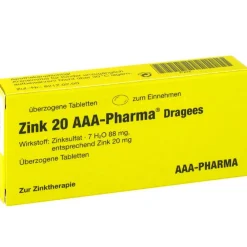 Zink 20 AAA®-Pharma Dragees> Sale